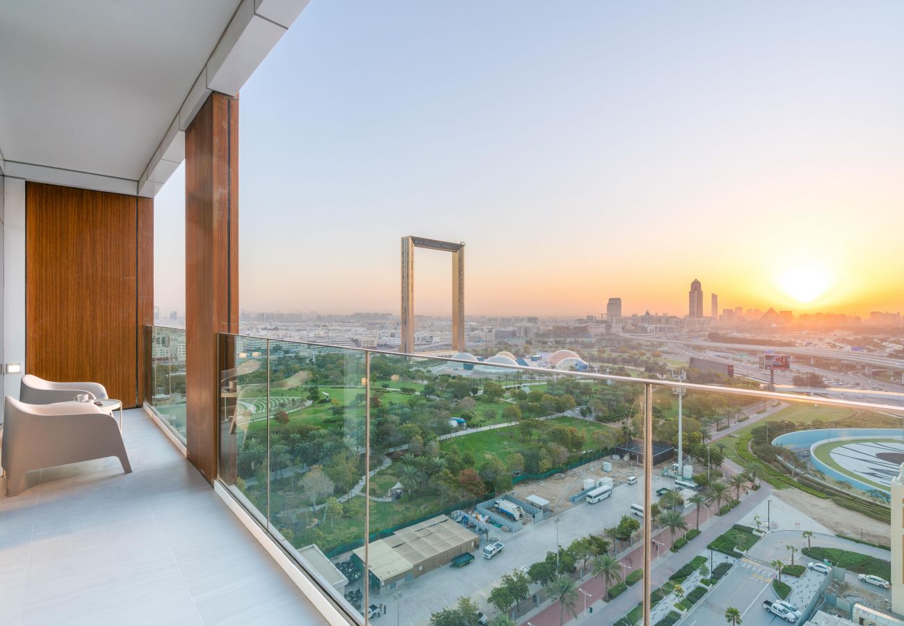 Ferienwohnung in Dubai - Ultimativer Aufenthalt / Herrliche Aussicht auf den Rahmen und den Park