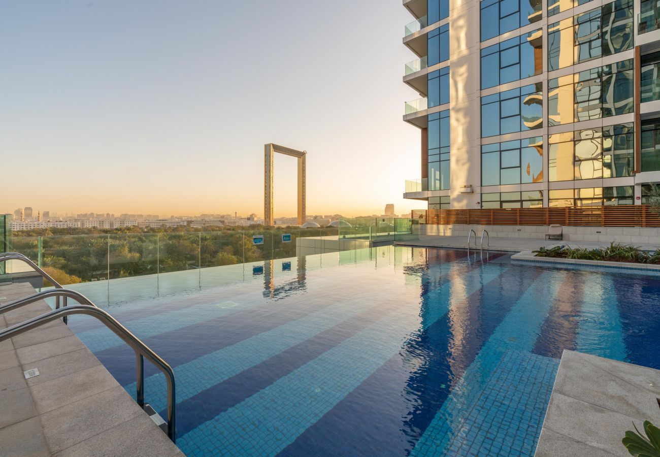 Ferienwohnung in Dubai - Ultimativer Aufenthalt / Herrliche Aussicht auf den Rahmen und den Park