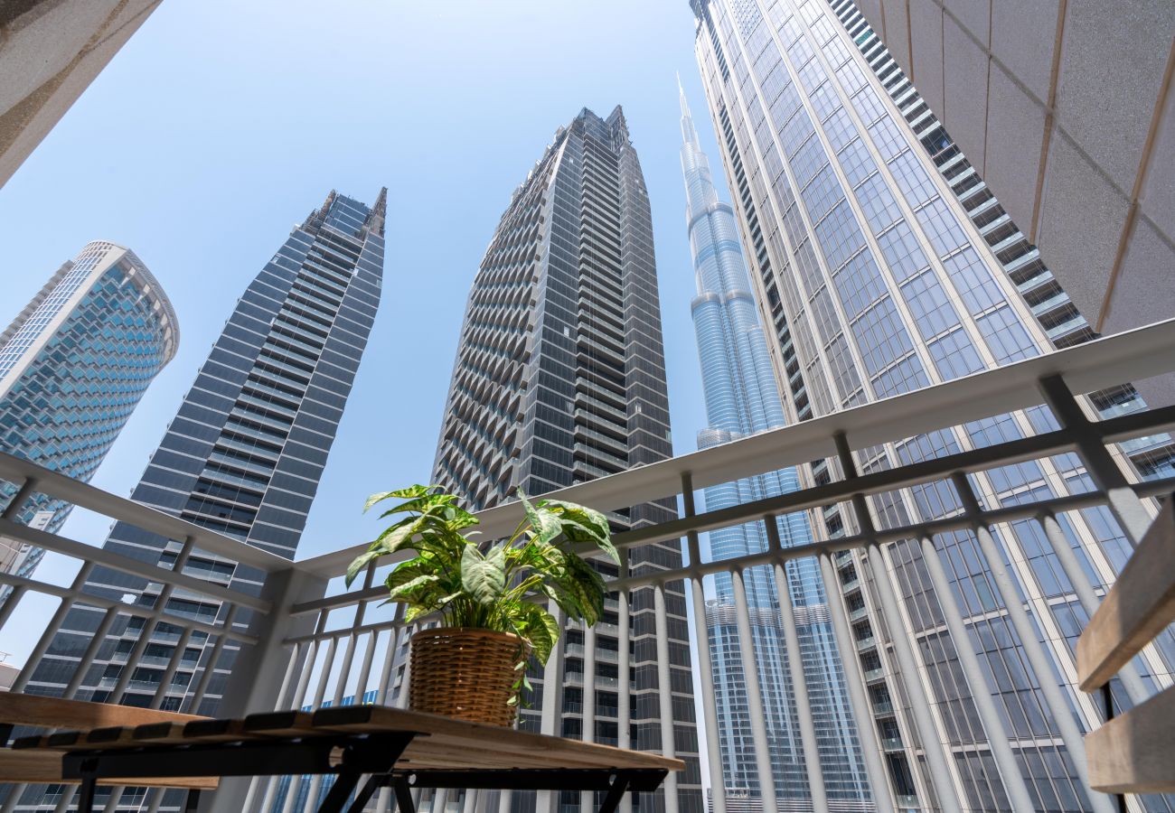 Ferienwohnung in Dubai - Ultimativer Aufenthalt / 4 Betten / Blick auf den Burj Khalifa