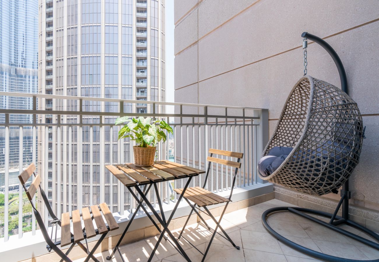 Ferienwohnung in Dubai - Ultimativer Aufenthalt / 4 Betten / Blick auf den Burj Khalifa