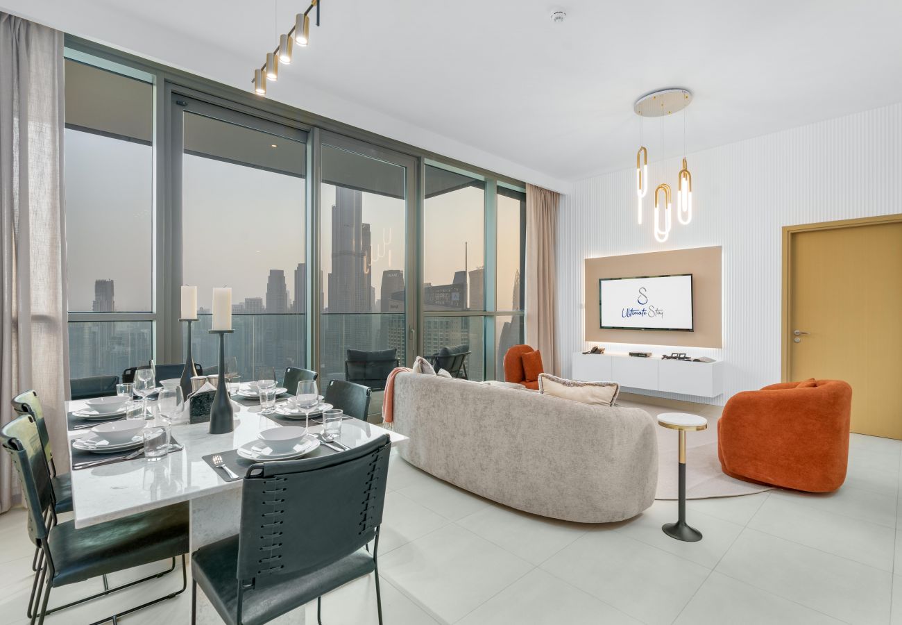 Ferienwohnung in Dubai - Ultimate Stay / Full Burj Khalifa & Downtown Views / Designer Luxury / High Floor / 9 People