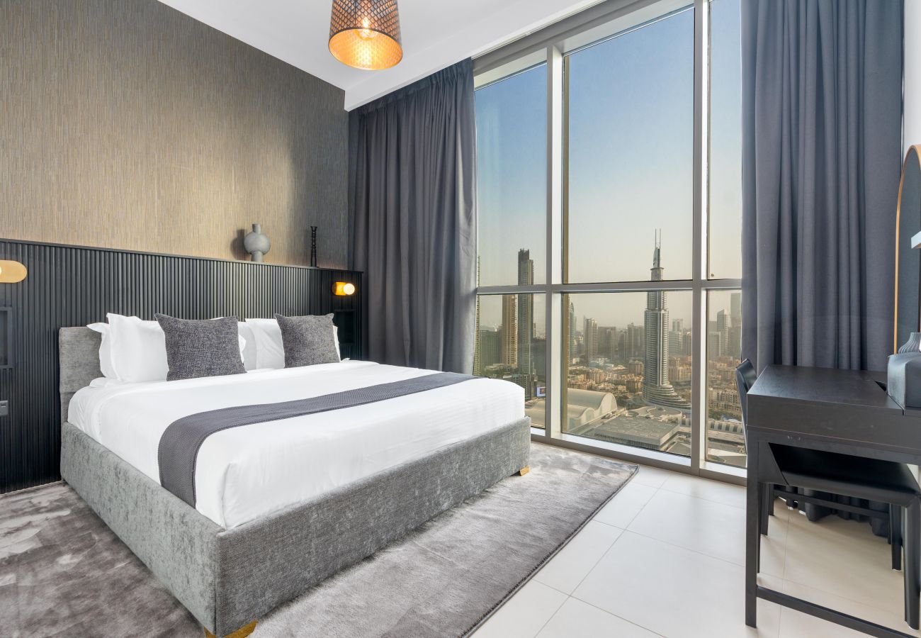 Ferienwohnung in Dubai - Ultimate Stay / Full Burj Khalifa & Downtown Views / Designer Luxury / High Floor / 9 People