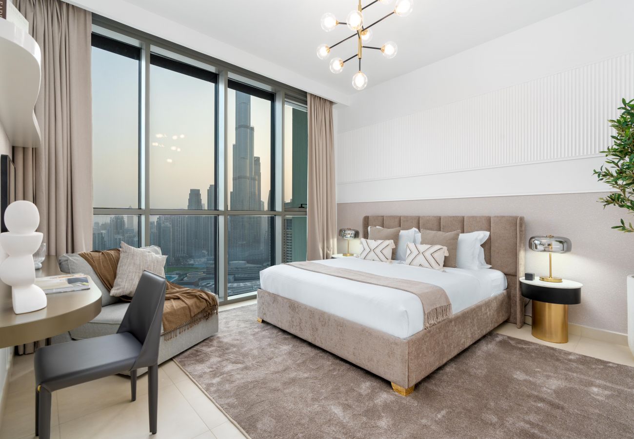 Ferienwohnung in Dubai - Ultimate Stay / Full Burj Khalifa & Downtown Views / Designer Luxury / High Floor / 9 People