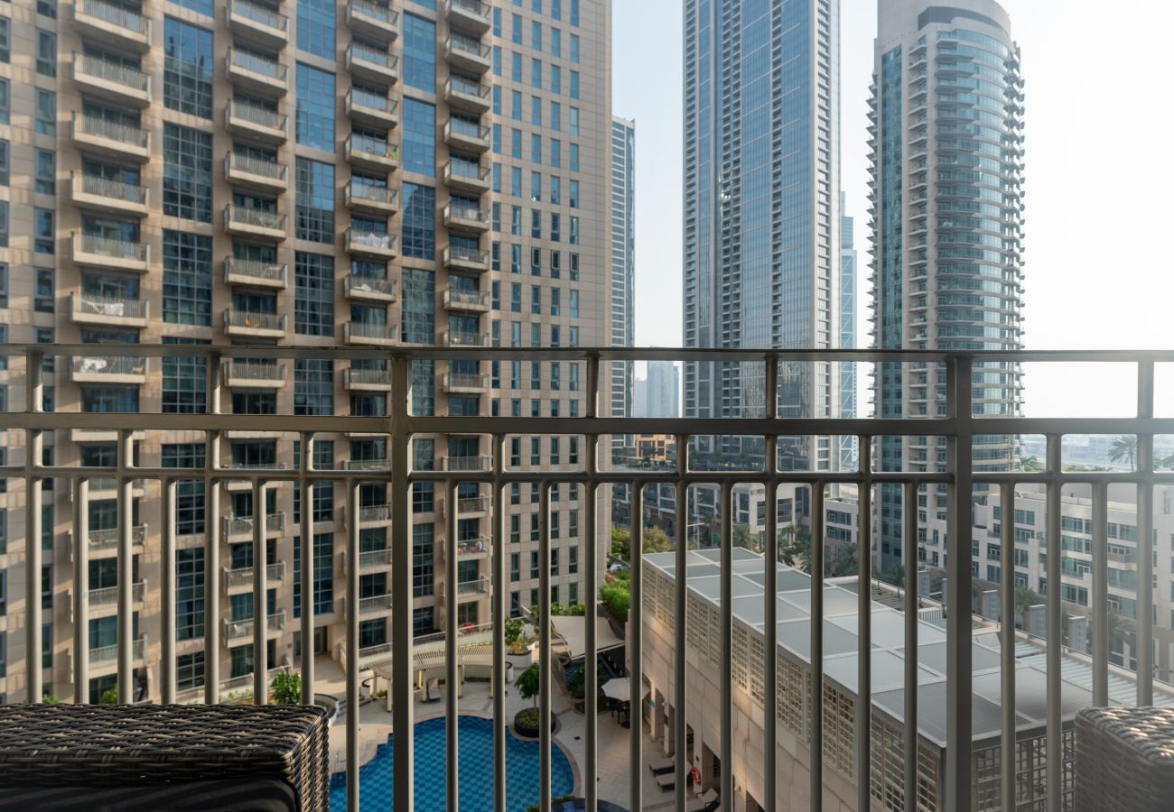 Apartamento en Dubai - Lujoso apartamento de 2 dormitorios con vistas a la piscina y la ópera